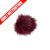 Shoe Clip – POM POM Burgundy – Small